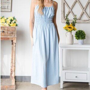 Heyson French Riviera Textured Woven Sleeveless Dress